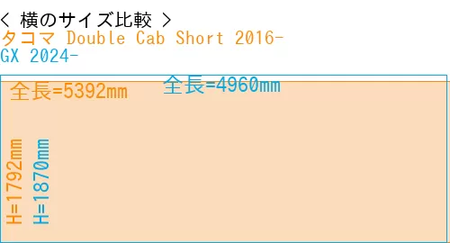 #タコマ Double Cab Short 2016- + GX 2024-